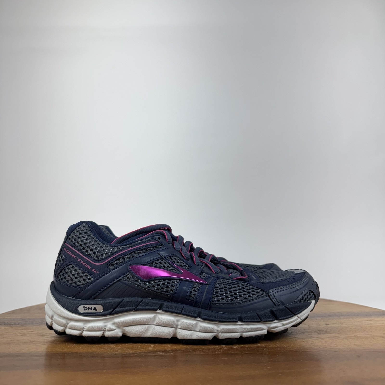 New Womens Brooks Addiction 12 Blue Athletic Running Sneakers Shoes Size 5 2a